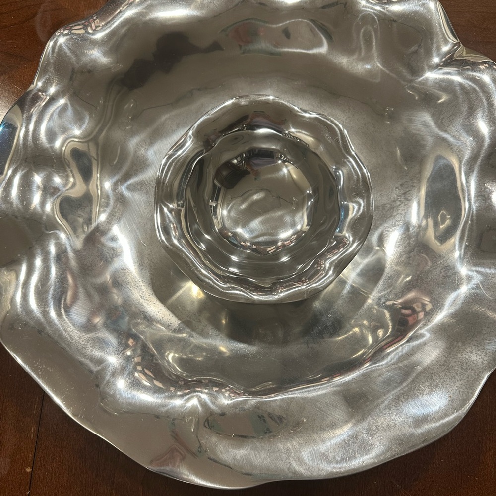 Lenox Organics Collection Chip and Dip Set - Cream